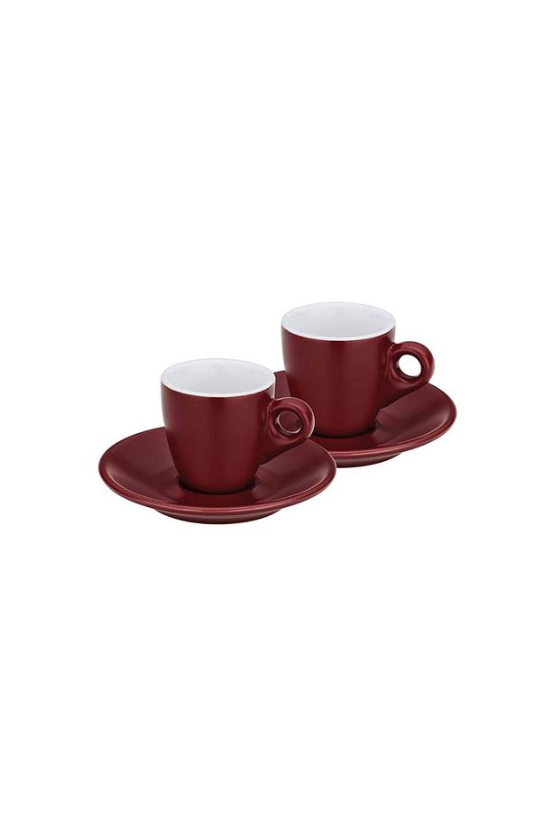 Mattia Espresso Fincan Seti 2'li 50 ml Kırmızı - 1