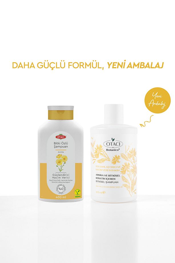 Botanics + Dolgunluk & Hacim Veren Bakım - Arnika ve Bitkisel Keratin İçeren Bitkisel Şampuan - 2