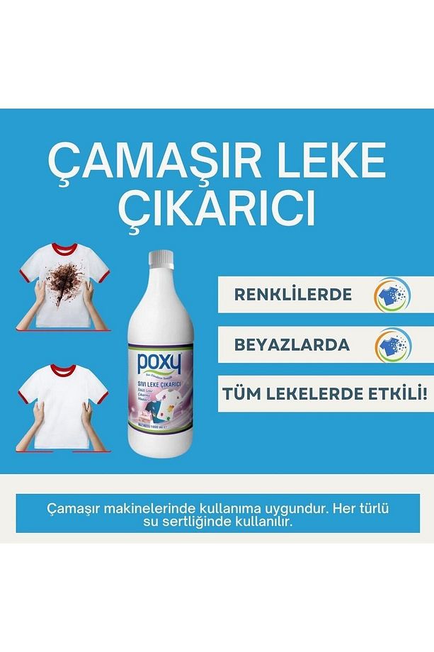 Sıvı Leke Çıkarıcı 1000 ml Genel Temizlik 1000 ml Konsantre - 4