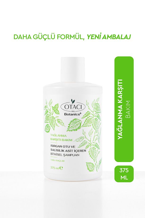 Botanics + Yağlanma Karşıtı Bakım - Isırgan Otu ve Salisilik Asit İçeren Bitkisel Şampuan - 1
