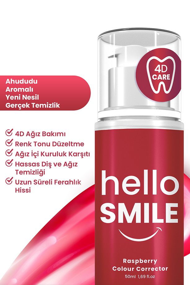 Hello Smıle Ahududu Aromalı 4d Beyazlatıcı Diş Jeli - 6