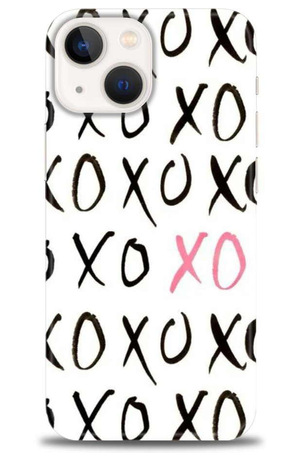 حافظة آيفون 15 بلس مطبوعة بدقة HD - XOXO - MRC