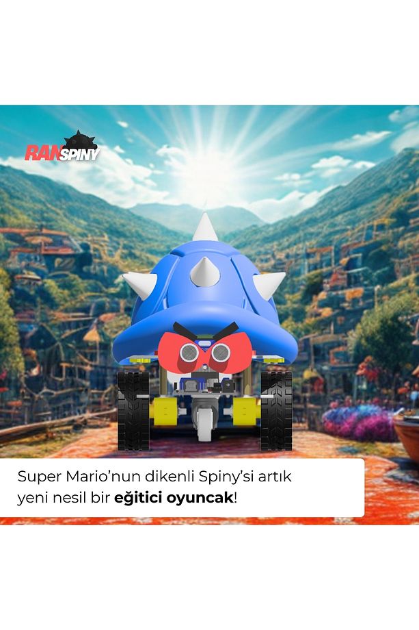 Spıny: Kodlanabilir Bluetooth'lu Yeni Nesil Eğitici Eğlenceli Kendin Yap Kaplumbağa Robot - 5