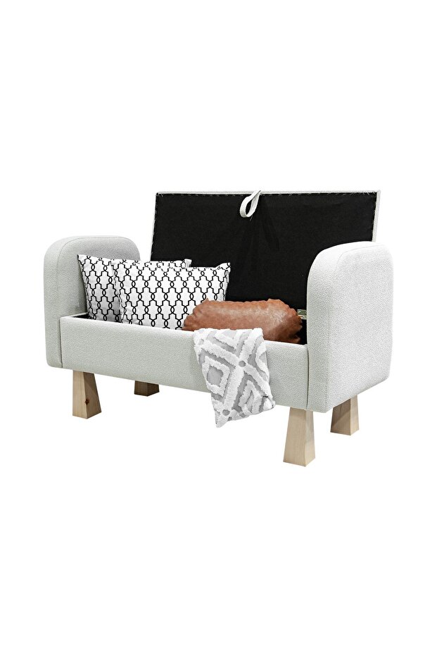 Hilda Sandıklı Bench, Kırık Beyaz - 2