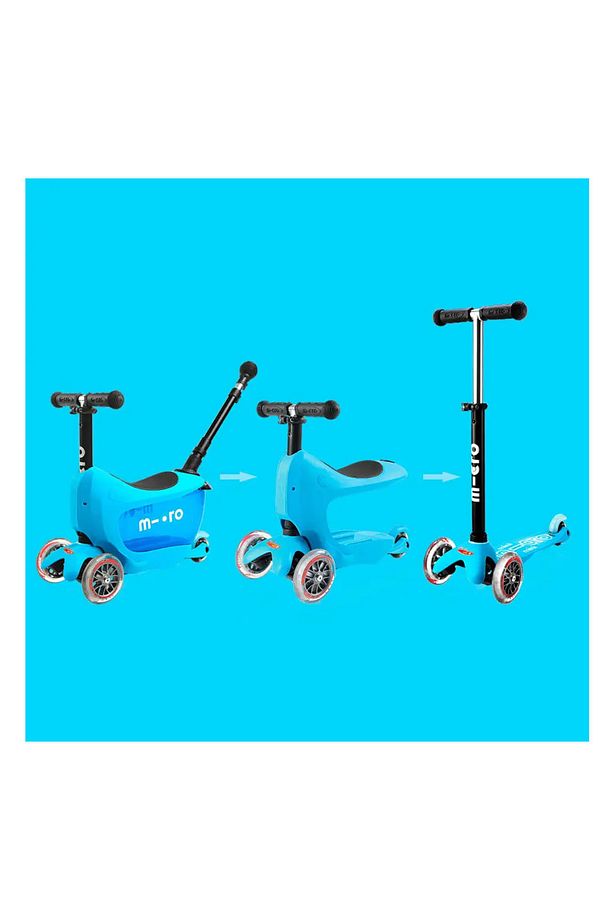 Mini2go Deluxe Plus 3 Tekerlekli Scooter Blue - 6