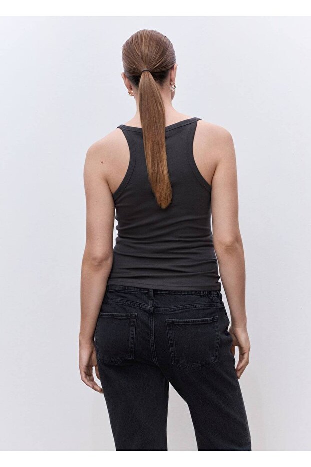 Hamile için askılı pamuklu bluz - 4