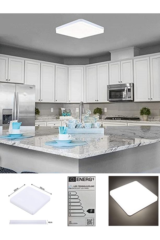 Mutfak Avize 25watt-30cm X 30cm Lüks Led Aydınlatma, Avize Modelleri, Mutfak Avize Modelleri (yeni) - 1
