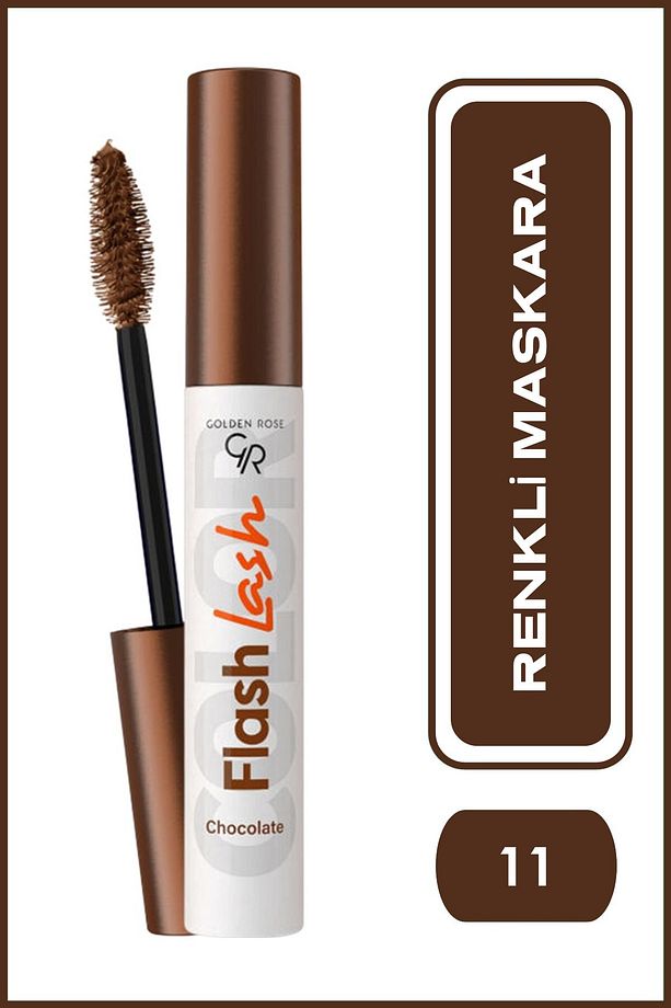 Flash Lash Colored Mascara 11 Chocolate Renkli Maskara 9 ml - 1