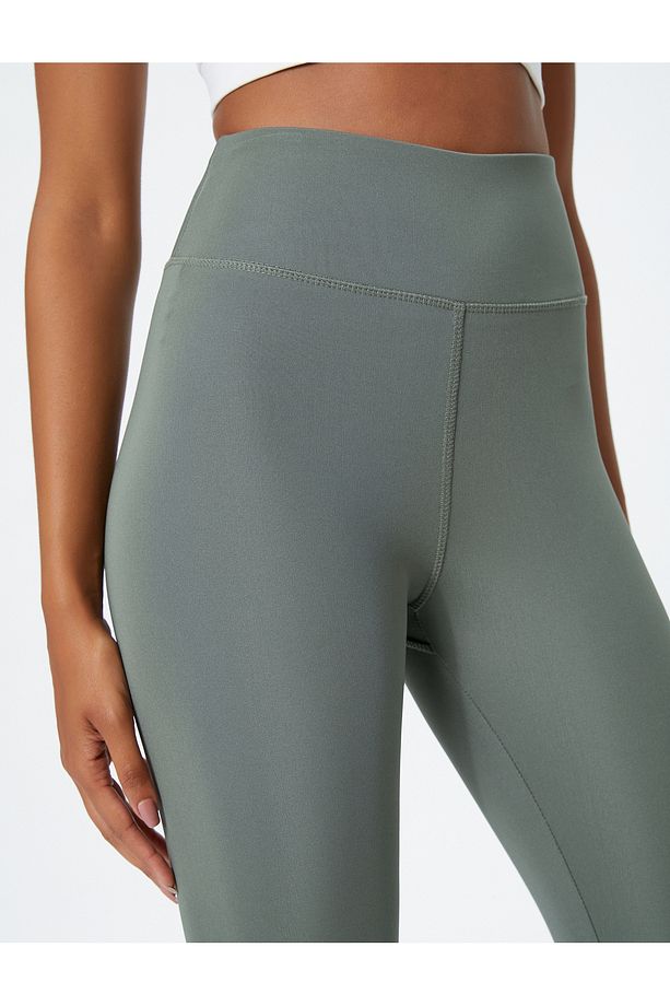 Basic Spor Tayt Dikiş Detaylı Minimal Baskılı - 5