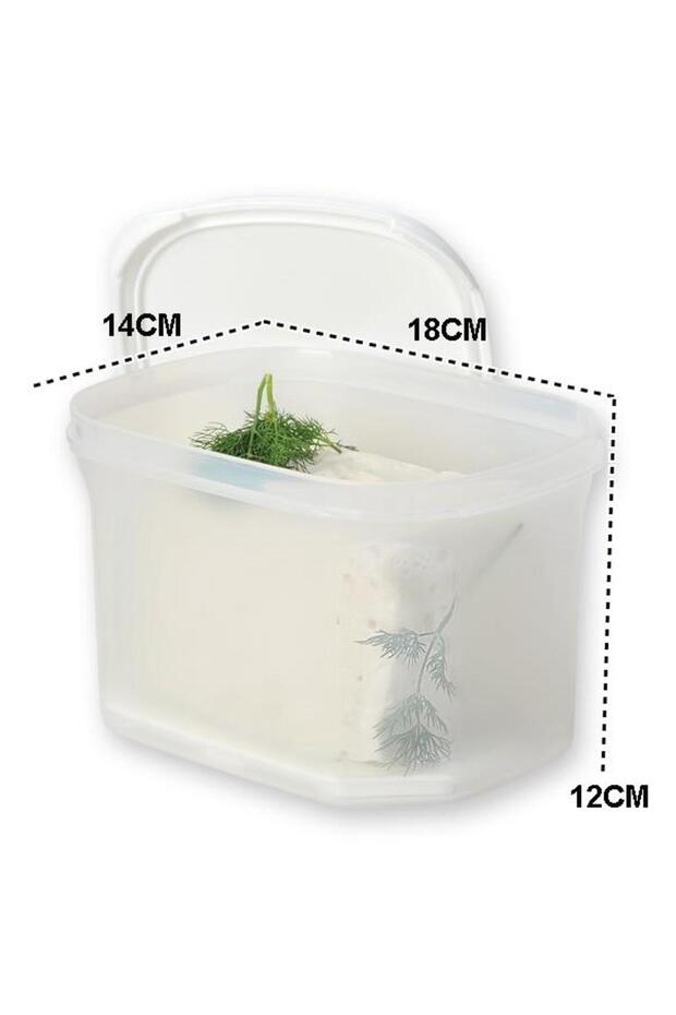 Moon Star 1.8+0.9 Liter Airtight Cheese Storage Container with Strainer - 5