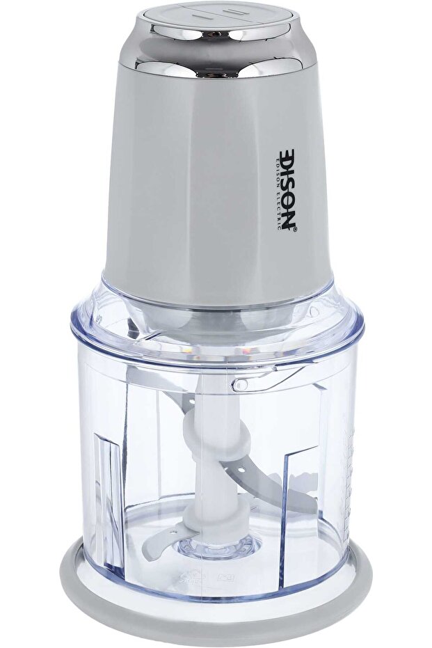 مفرمة خضروات من إديسون باللون الرمادي الفاتح سعة 600 مل وقوة 400 واط - 1