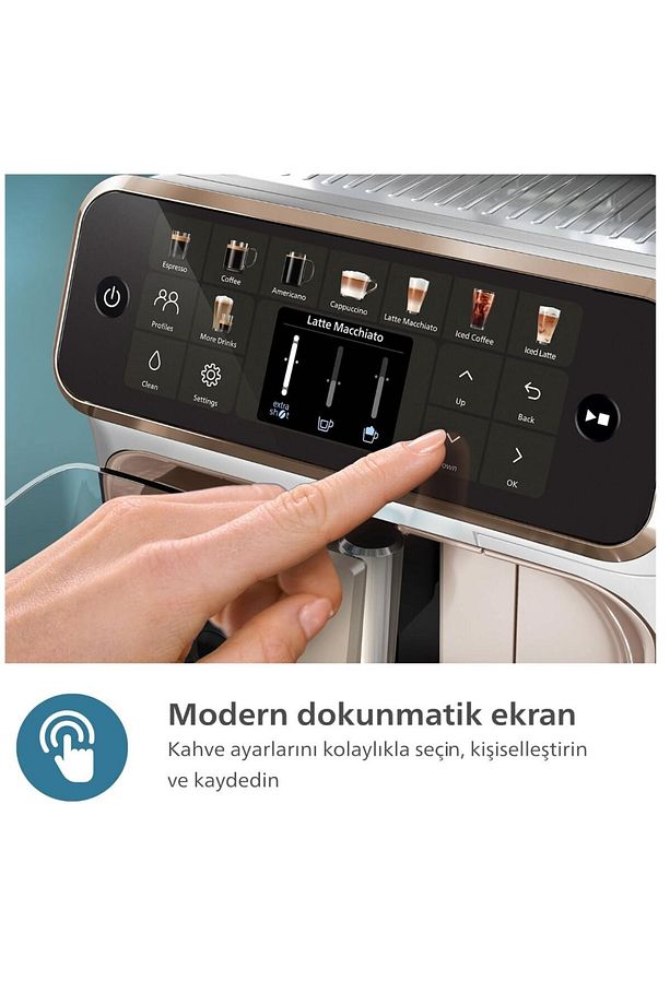 5500 Serisi LatteGo süt sistemi Espresso, Latte, Cappuccino TAM OTOMATİK Kahve Makinesi - 7