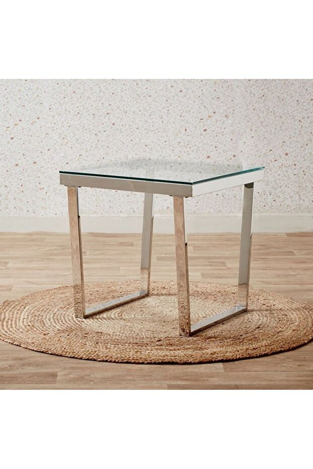 Silver Corner Service Table - 2