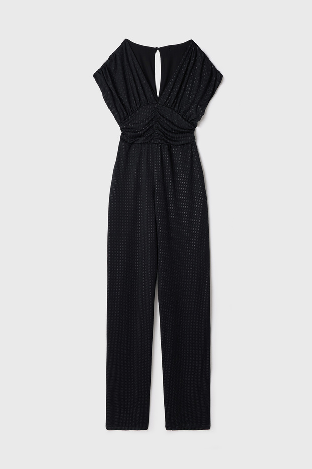 V Yaka Örme Tulum - 6