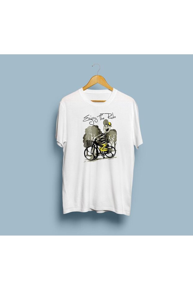 Oversize Enjoy the Ride Bicycle Design Unisex T-Shirt