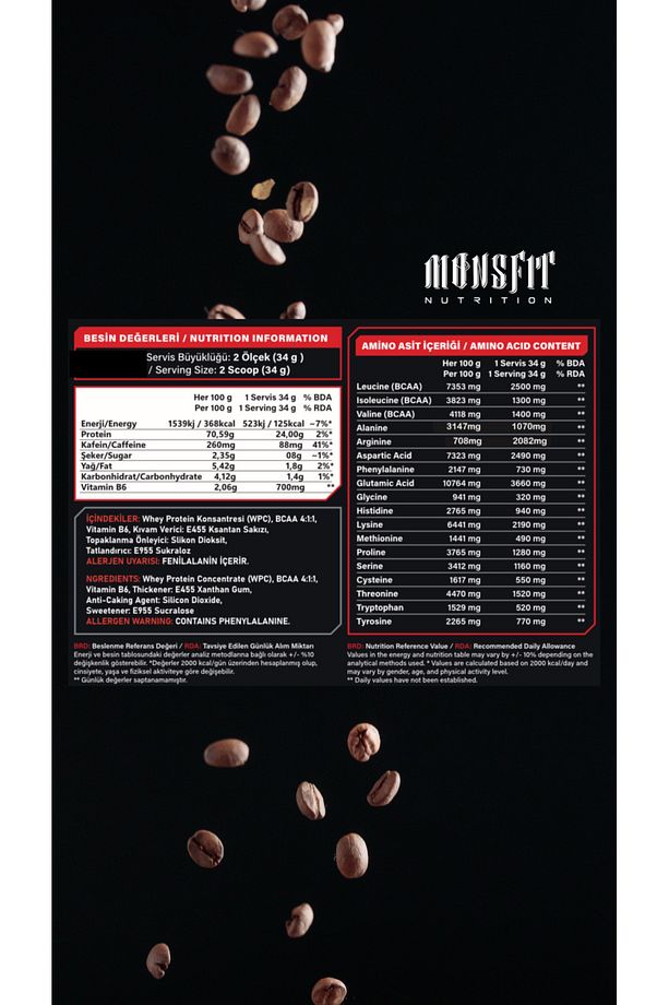 Whey Protein 885 G (26 SERVİS) - Kas Yapılanmasına Yardımcı (INSTANT KAHVE İÇERİR) (AROMASIZ) - 4