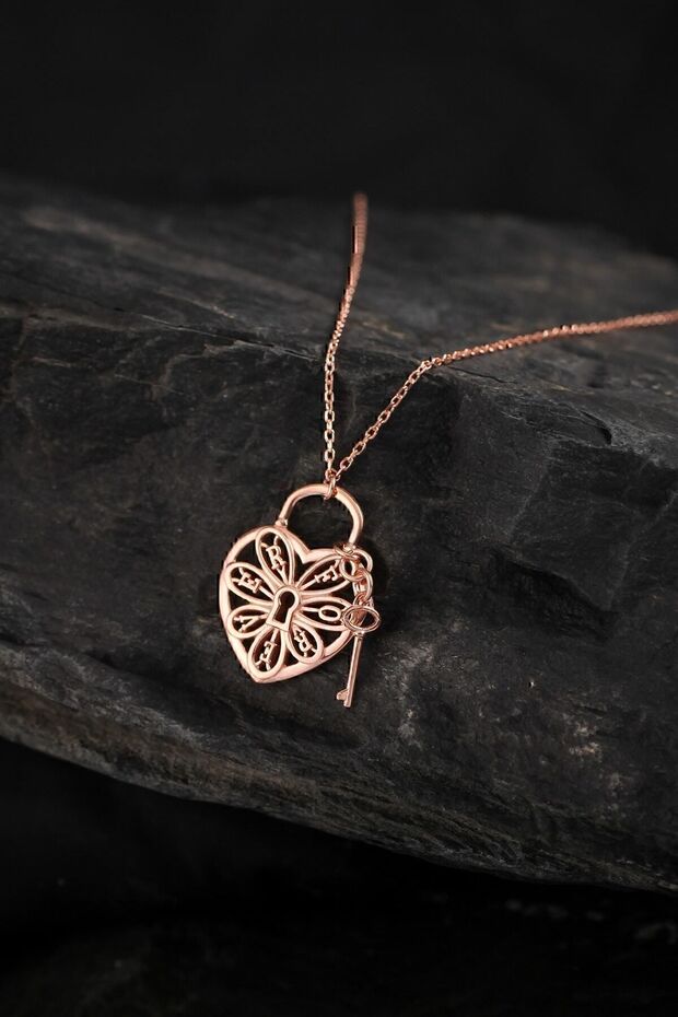 Silver Kilit Forever Kolye - 3