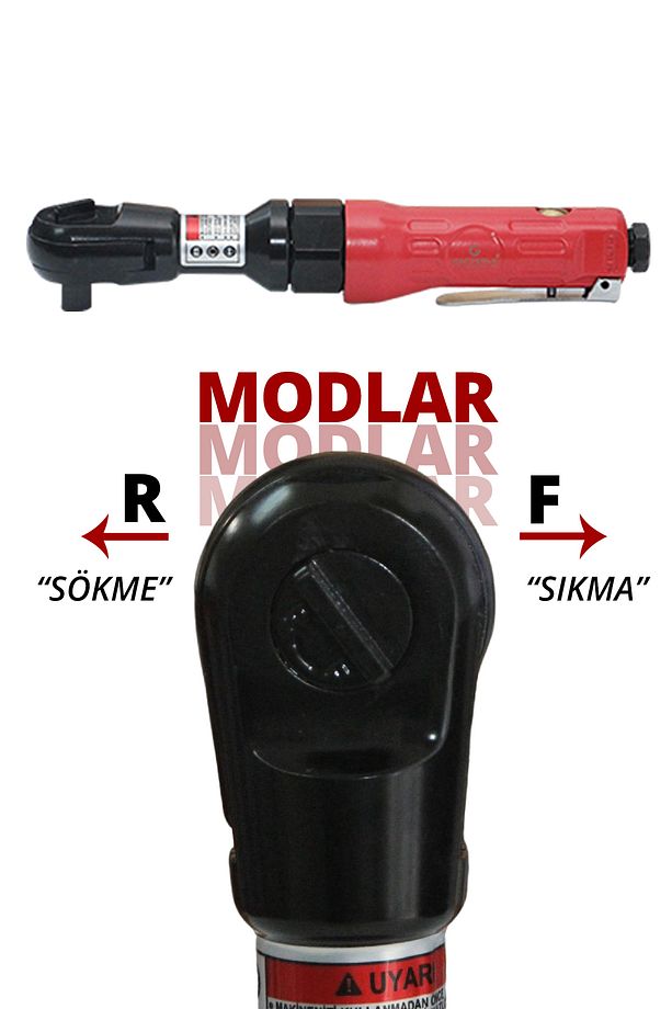 1/2 Havalı Cırcır Kolu Gpc1201 - 5