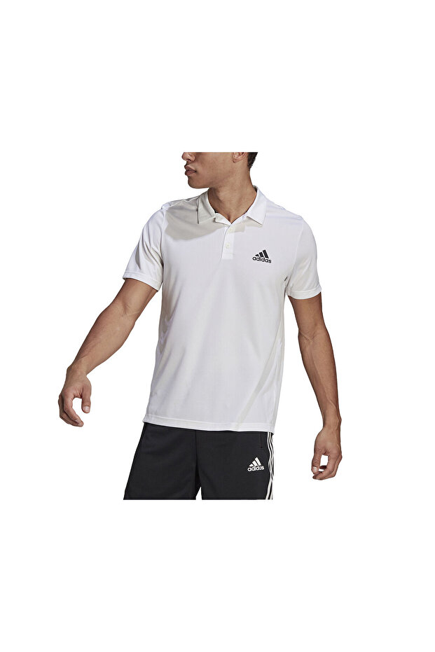 M Pl Ps Men's Polo Neck Training T-Shirt Gm2154 White