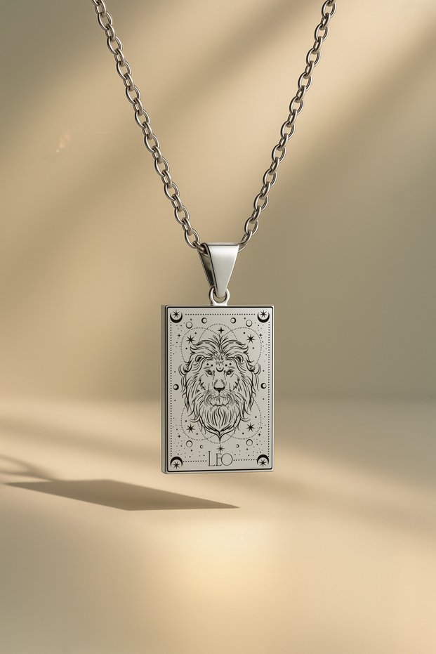 Leo Tarot Necklace | 316L Anti-Tarnish Steel