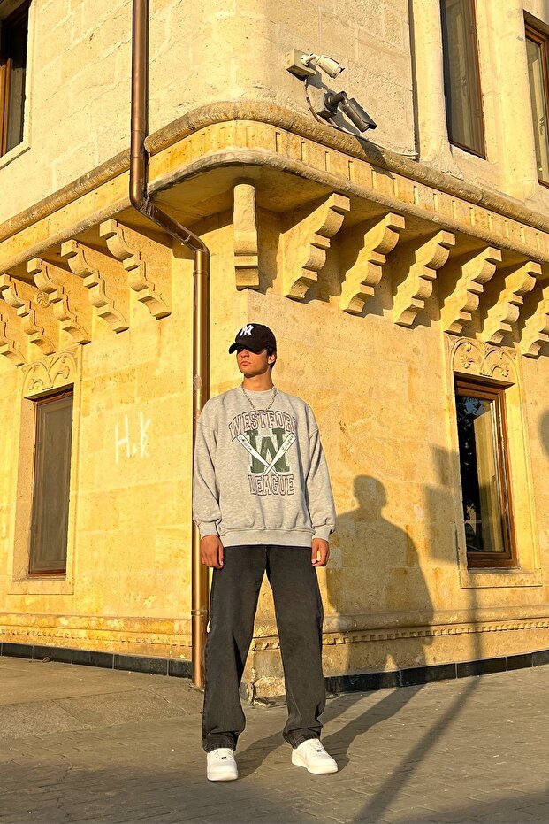 Basic Antrasit Baggy Jean - 8