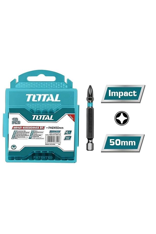 Bits Uç Ph2 50 Mm Vida Sökme 5 Cm Yıldız Matkap Vidalama Ucu S2 Çeliği Mıknatıslı 10 Adet - 2