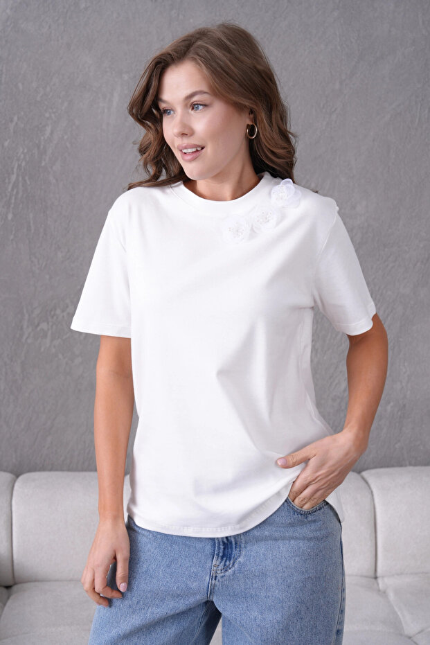 Yazlık Basic Penye T-Shirt - 1