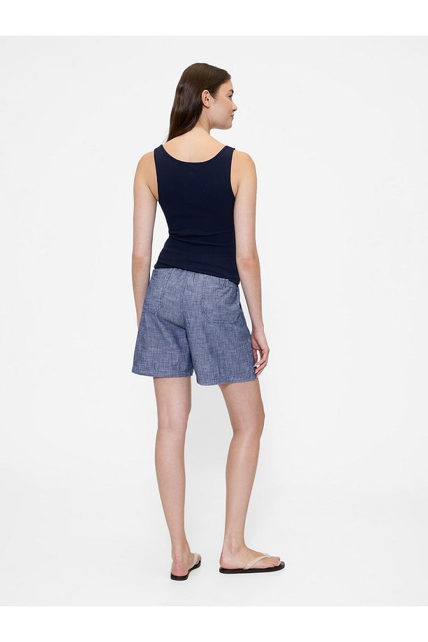 Erkek Mavi Twill Şort - 6