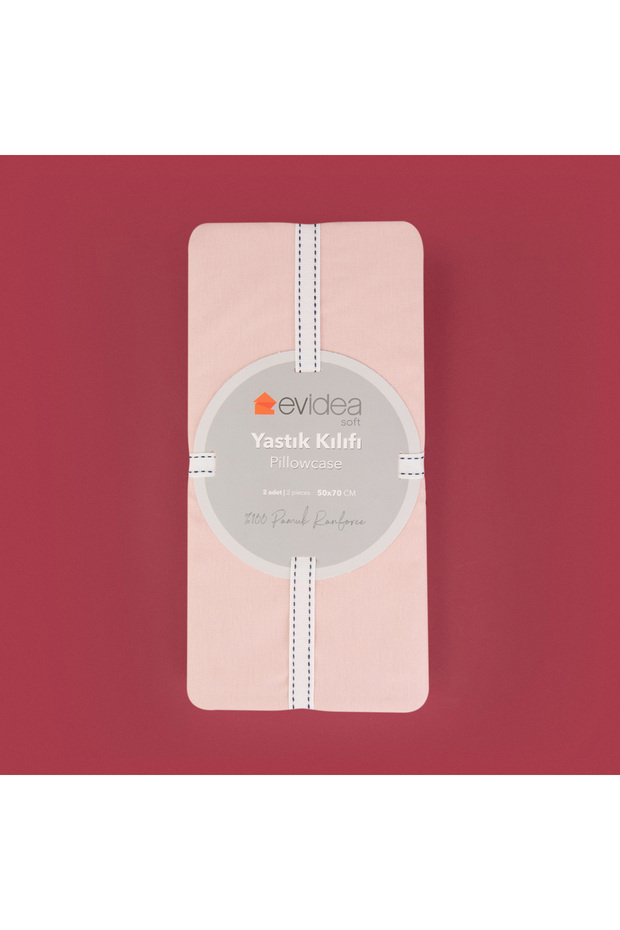 Soft Basic 2-Piece Pillow Case - Dried Rose - 50X70 cm - 3