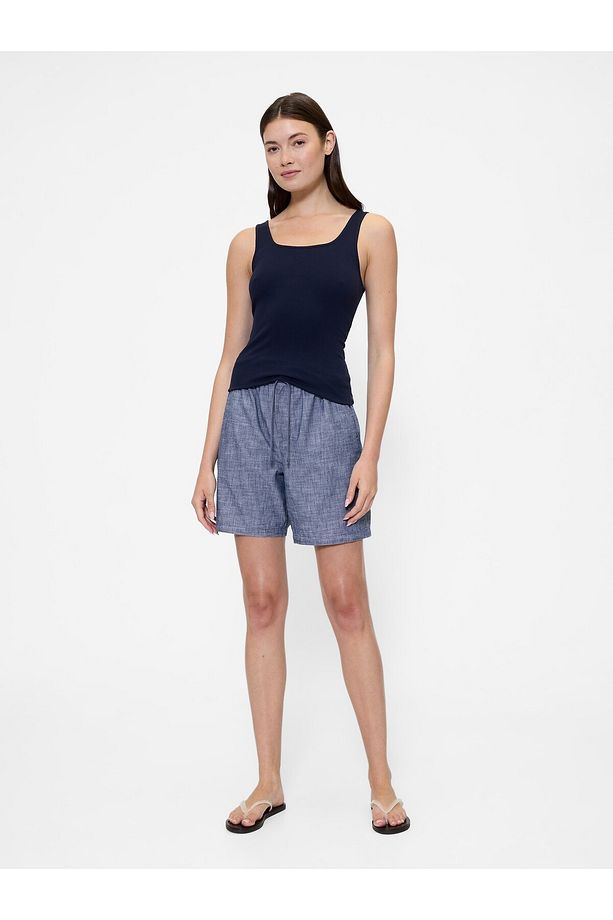 Erkek Mavi Twill Şort - 1