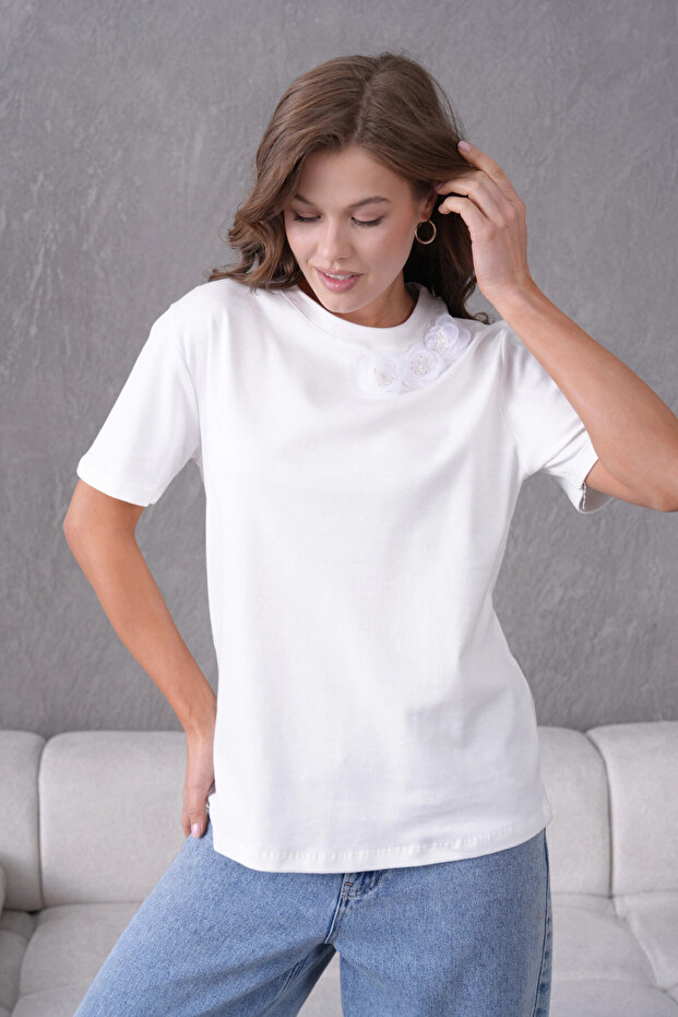 Yazlık Basic Penye T-Shirt - 4