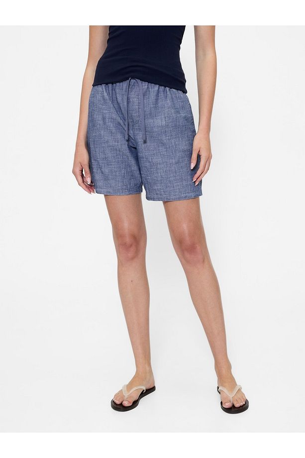 Erkek Mavi Twill Şort - 5