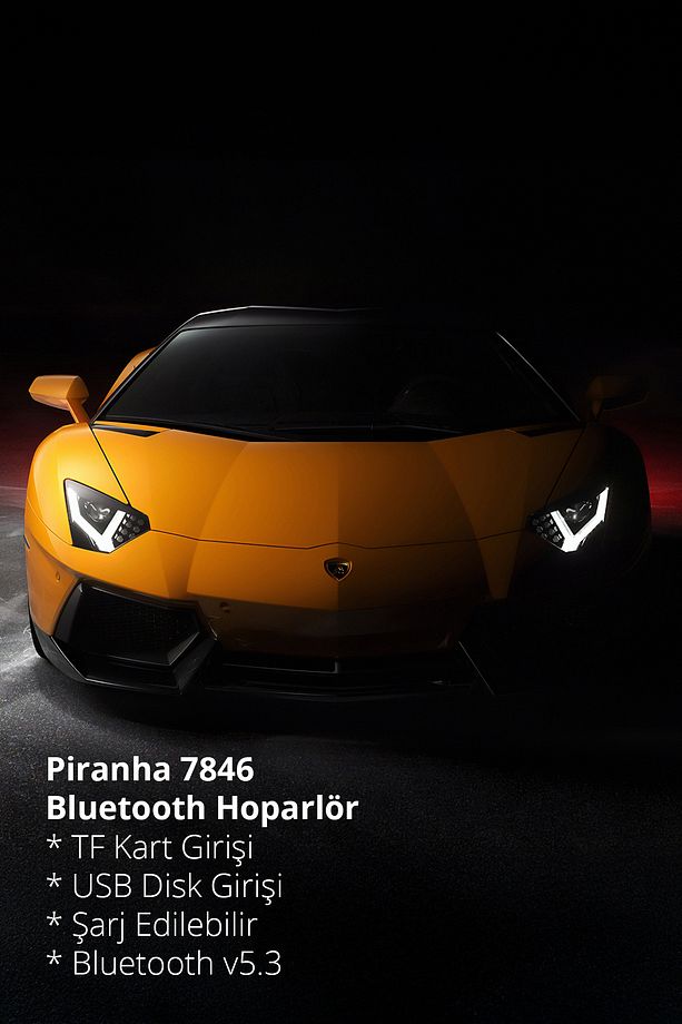 7846 Kablosuz Bluetooth Hoparlör / USB-TF Kart Girişi / Şarj Edilebilir / Bluetooth v5.3 - 3