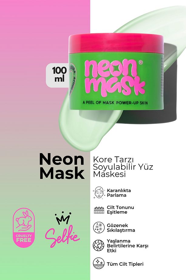 Neon Mask Cilt Canlanması Ve Kolajen Desteği Sağlayan Yaşlanma, Siyah Nokta Karşıtı Soyulabilir - 1