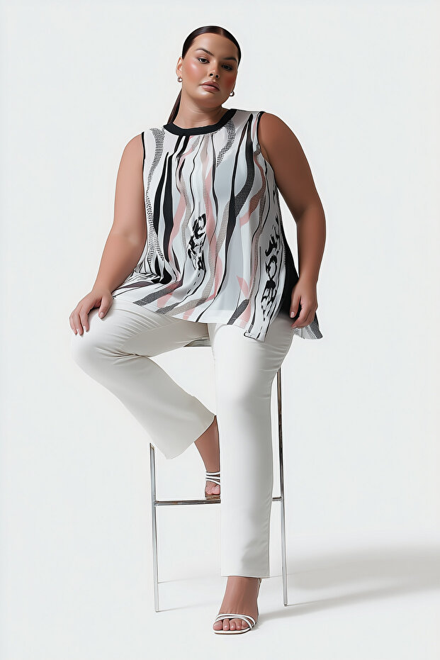 Şifon Garnili Bluz - 4