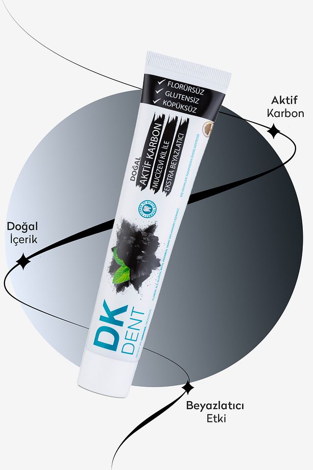 Dk Dent Karbonlu Diş Macunu 75ml 2'li Set - 3