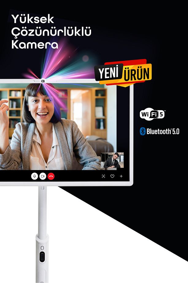 Plus 32 inç 80 Ekran FHD Taşınabilir Android Smart LED Ekran - 6