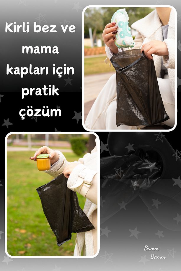 Evcil Hayvan Köpek Kaka Toplama Kedi Dışkı Poşeti 2 Rulo Ve Taşıma Çantası (30 POŞET) - 8