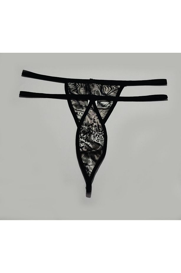 Asm1227 Kadın 2 Li Leopar Tarz Şekiller Sarsıtan String - 6