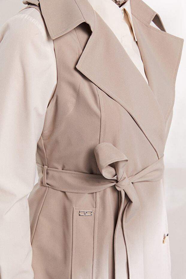 Uzun Kruvaze Yelek - 7