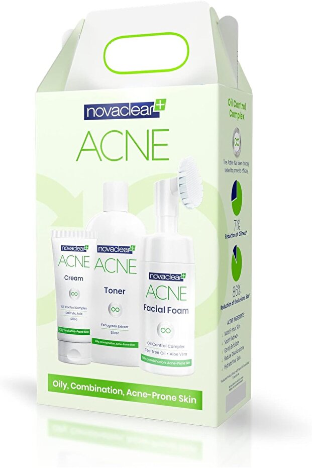 Acne Kit (FACIAL FOAM, ACNE CRAM, ACNE TONER)