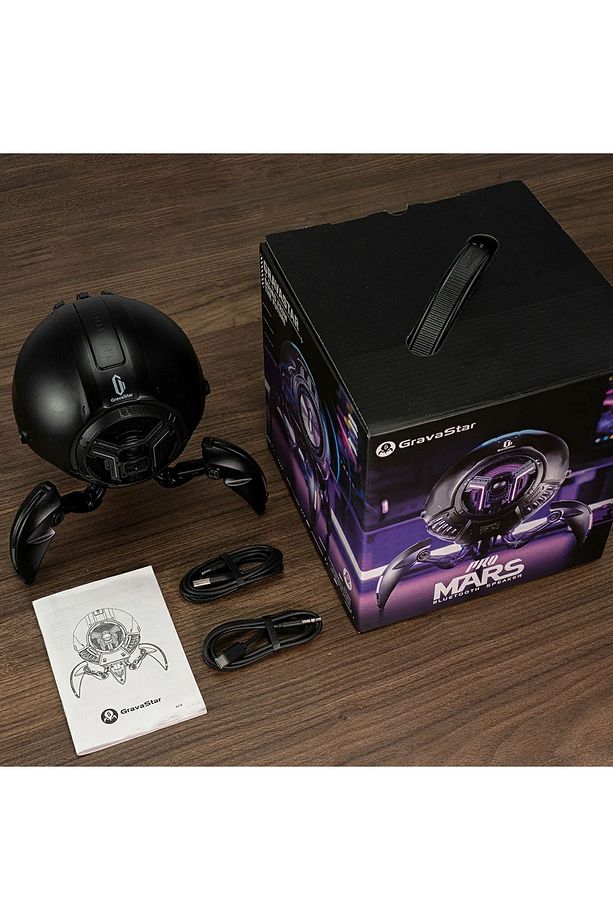 Mars Pro 20W Bluetooth Hoparlör, Taşınabilir Stereo Ses Bombası, RGB Işıklı ve Şarj Standı - 8