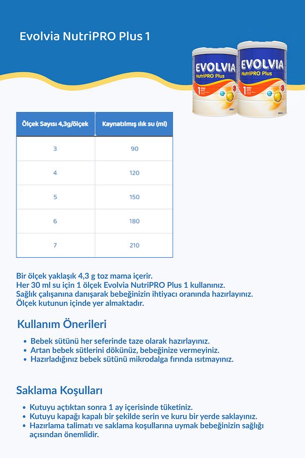 Nutripro Plus 1 Bebek Sütü 800 gr X 3 Adet - 3