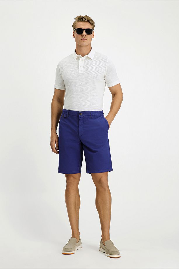 Regular Fit Pamuklu Bermuda Şort - 1