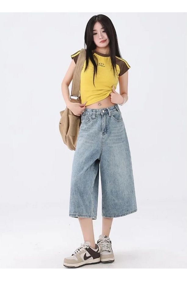 TREND Y2K BAGGY JEAN ŞORT BERMUDA - 6