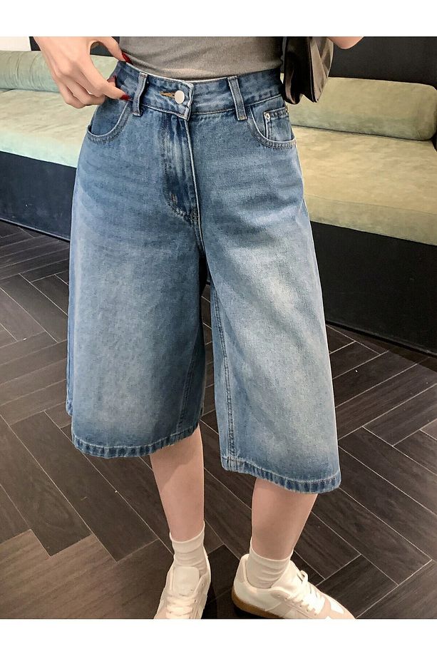TREND Y2K BAGGY JEAN ŞORT BERMUDA - 7