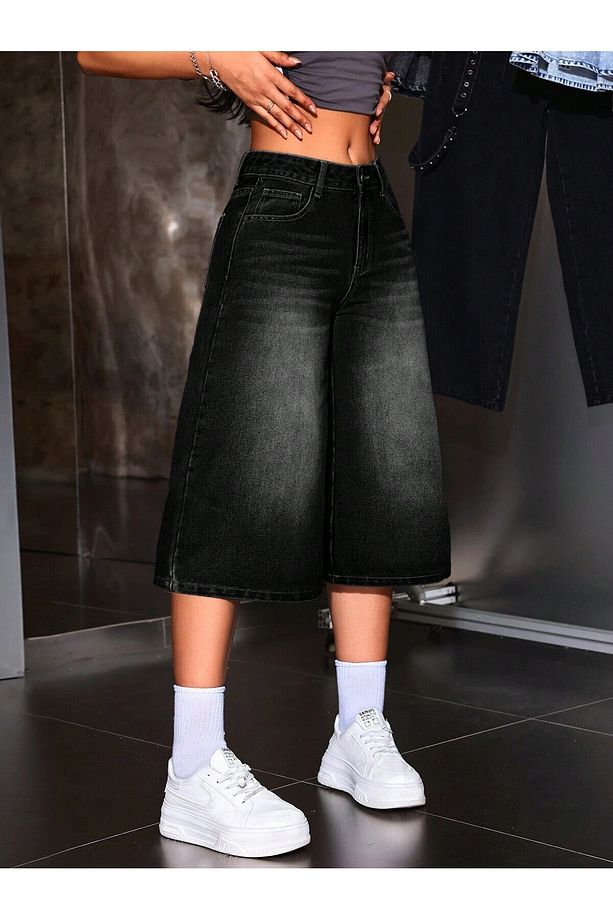 TREND Y2K BAGGY JEAN ŞORT BERMUDA - 7