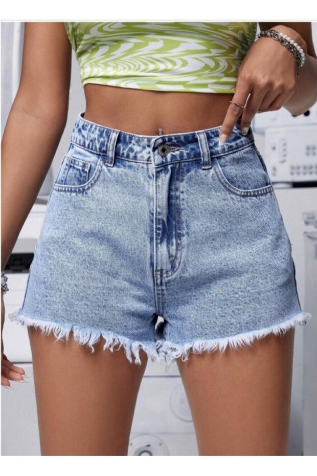 Comfortable Summer High-Waisted Ripped Model Short Shorts SUMMER STREETWEAR