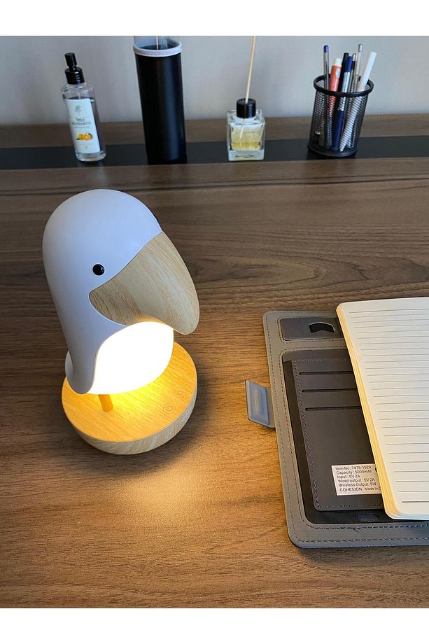 Toucan Bird Masa Lambası, Gece Lambası, Şarjlı, Abajur - 7