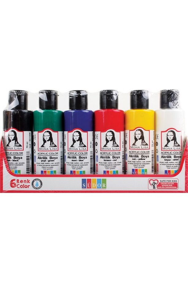 Monalisa Akrilik Boya 6x70 ml Şışe Sd1006 - 1